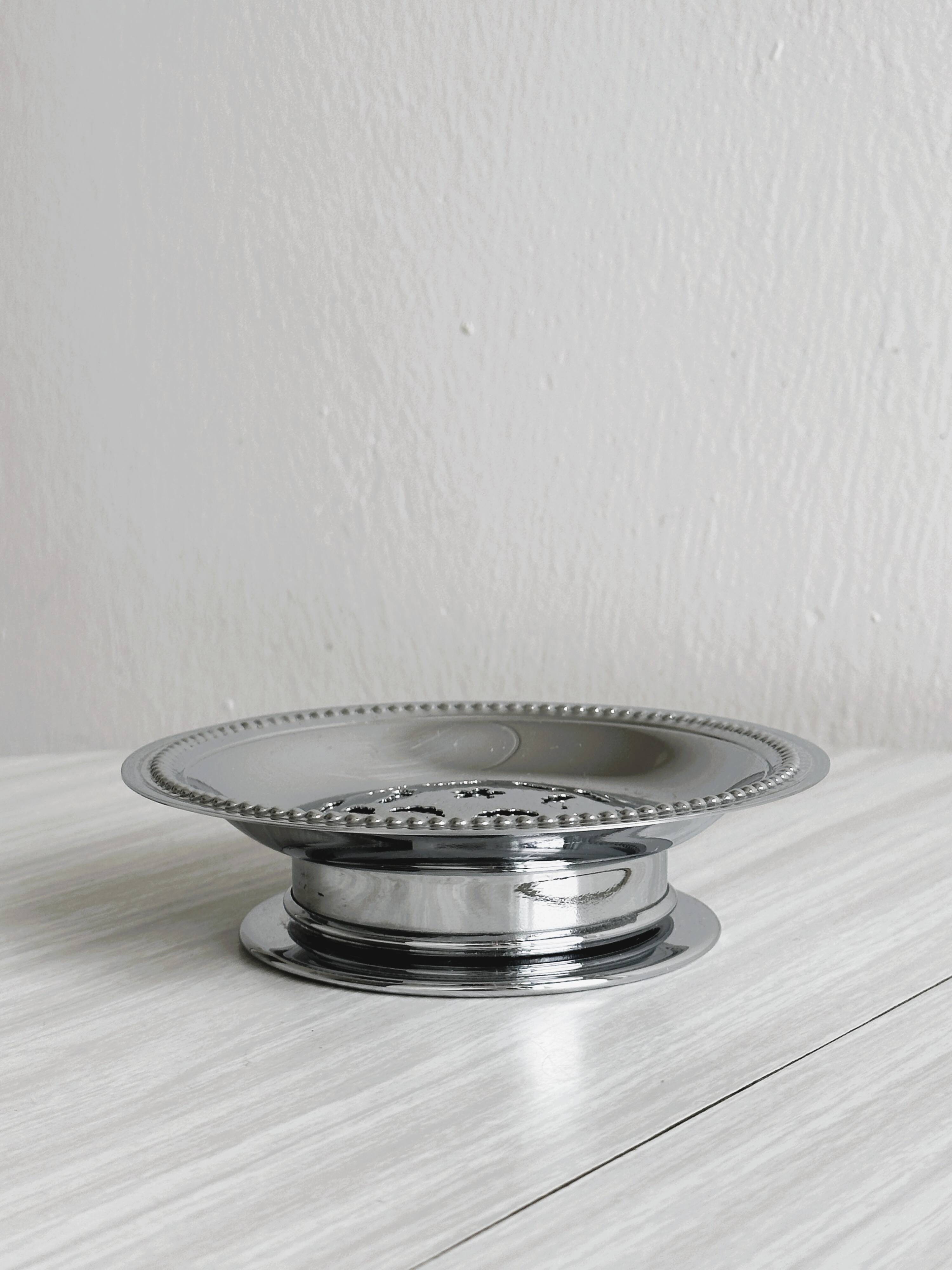 Coquillor butter dish in stainless steel