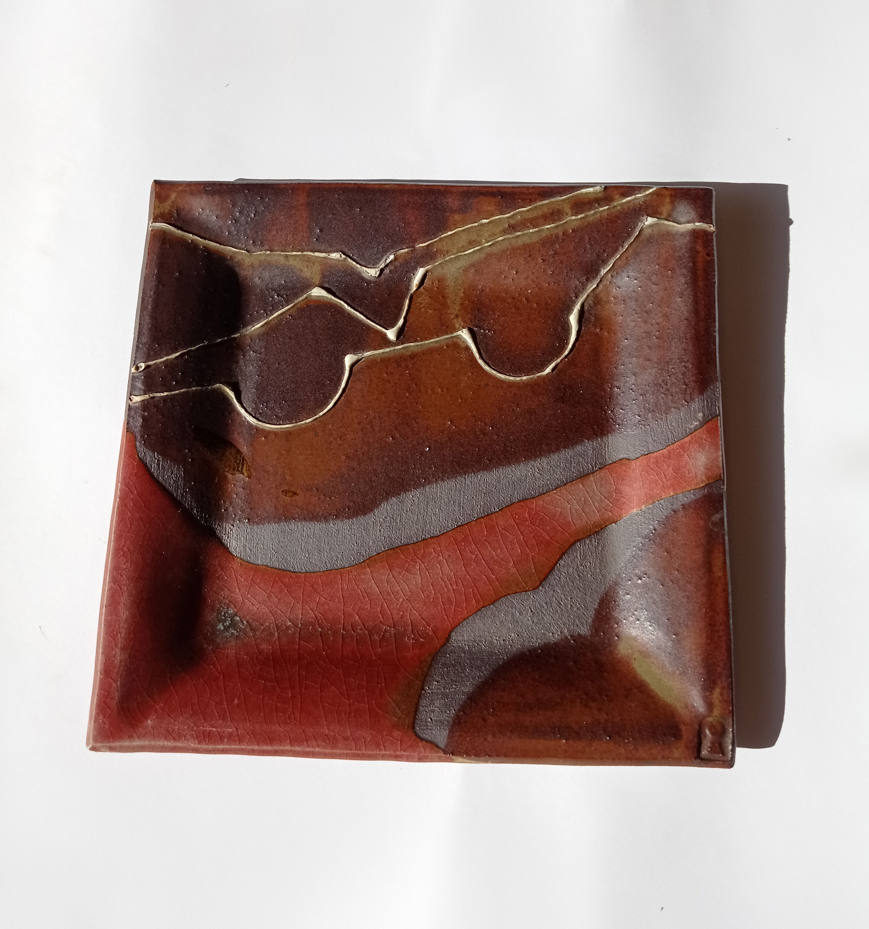 Assiette en grès par Jean Cacheleux