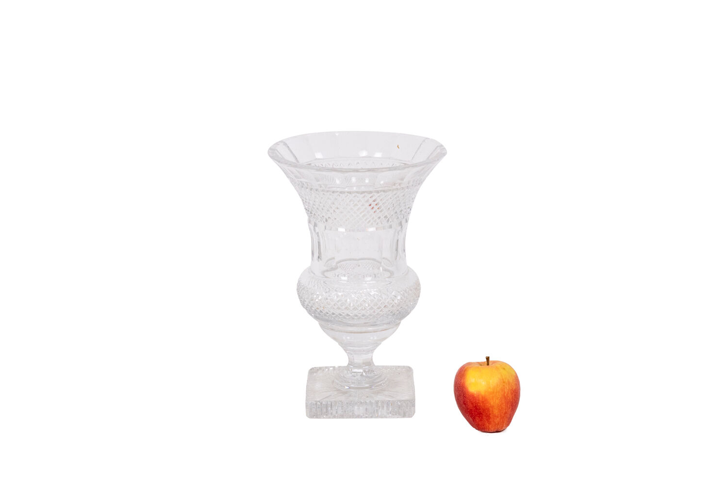Medici-shaped crystal vase, twentieth century