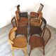 Ensemble de 8 chaises bistrot dépareillées