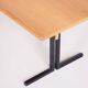 Mid-Century Modern Ash & Steel Dining Table, 1960s
