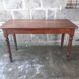 Wooden bistro table, legs turned 125 cm