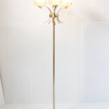 Lampadaire acier et verre 1970 vintage design 70's funky retro pop space age seventies floor lamp