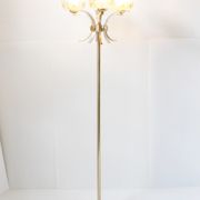 Light steel and glass design 1970 vintage 70's funky retro pop space age seventies floor lamp