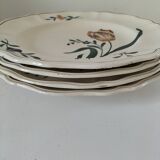 Antique Longchamp plates – “Tulips” model – 1950s-1960s