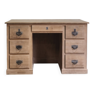 Bureau en orme massif aérogommé naturel