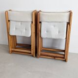 Set of 4 'Kon-Tiki' Folding Chairs by Gillis Lundgren for IKEA 1970s