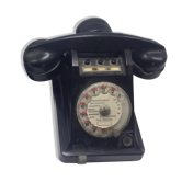 Téléphone années 60 en bakélite