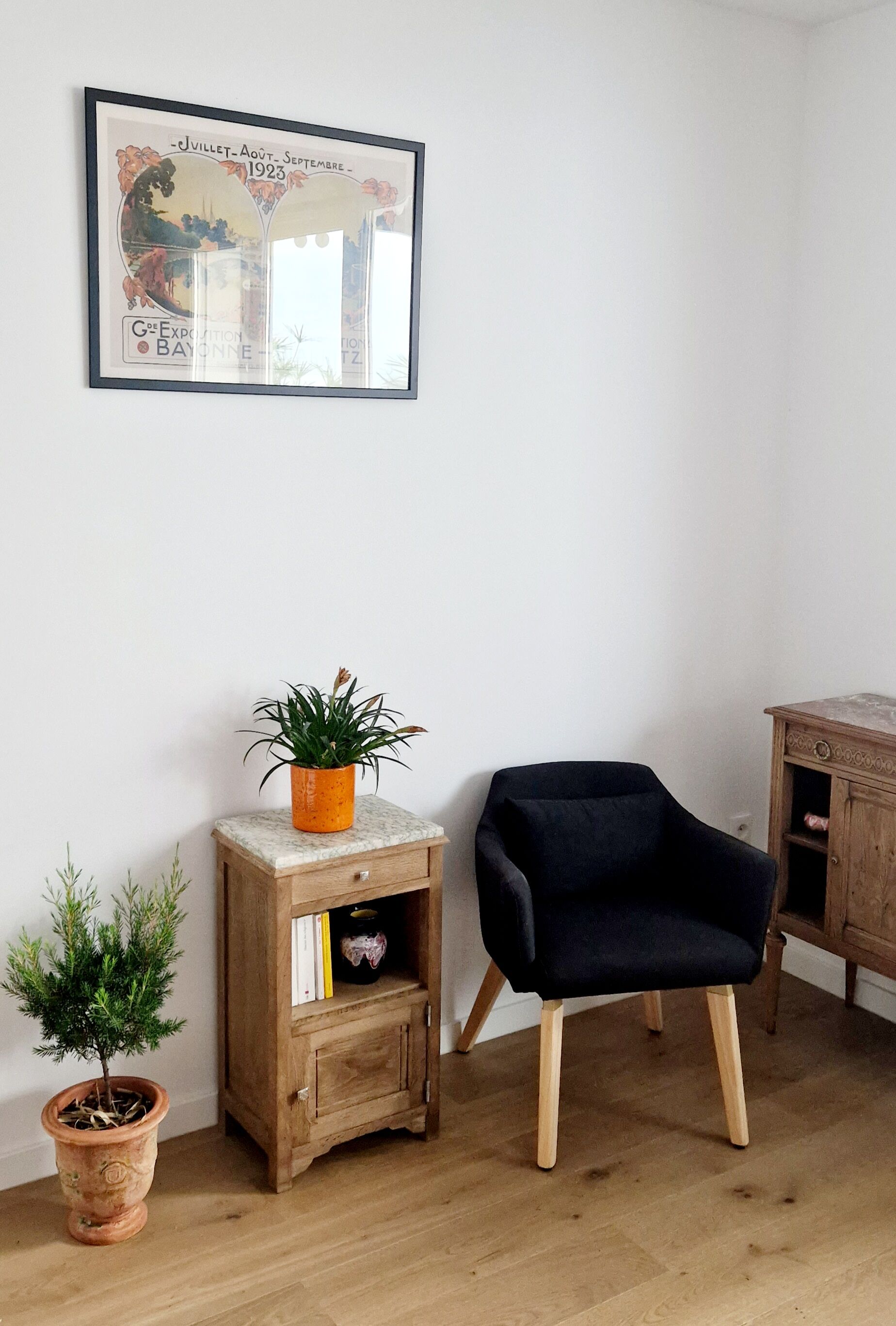 Meuble chevet art déco chêne 1920