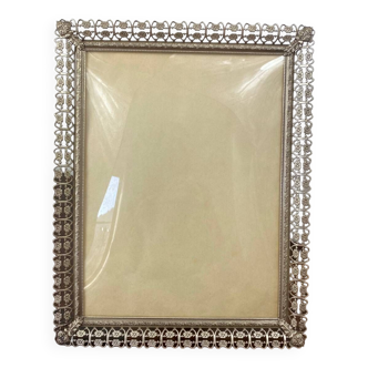 Silver metal frame