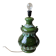 Vintage 1960s green toned ceramic lamp