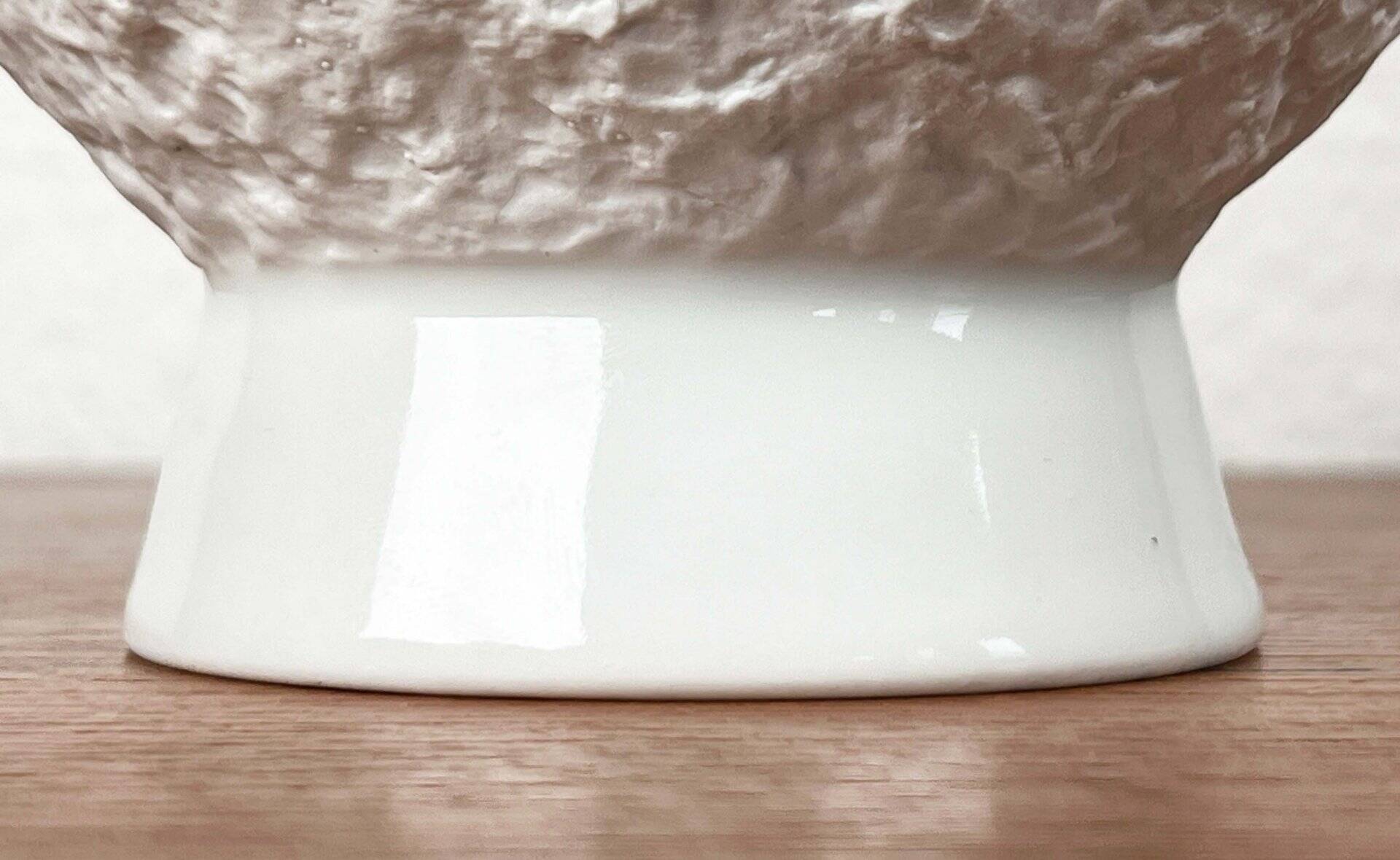 Vintage white porcelain vase German Model 605/2 by KPM Royal Porcelain, 1970s.