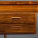 Danish executive desk in rosewood with black leather inlay from Søren Willadsen Møbelfabrik, 1960s