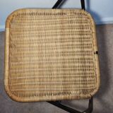 Wicker folding chair