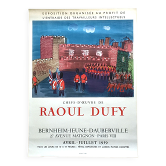 Affiche lithographie originale des ateliers Mourlot Paris "Raoul Dufy"