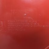 Side table, red bedside table Artemide Giano Giano by Emma Gismondi.