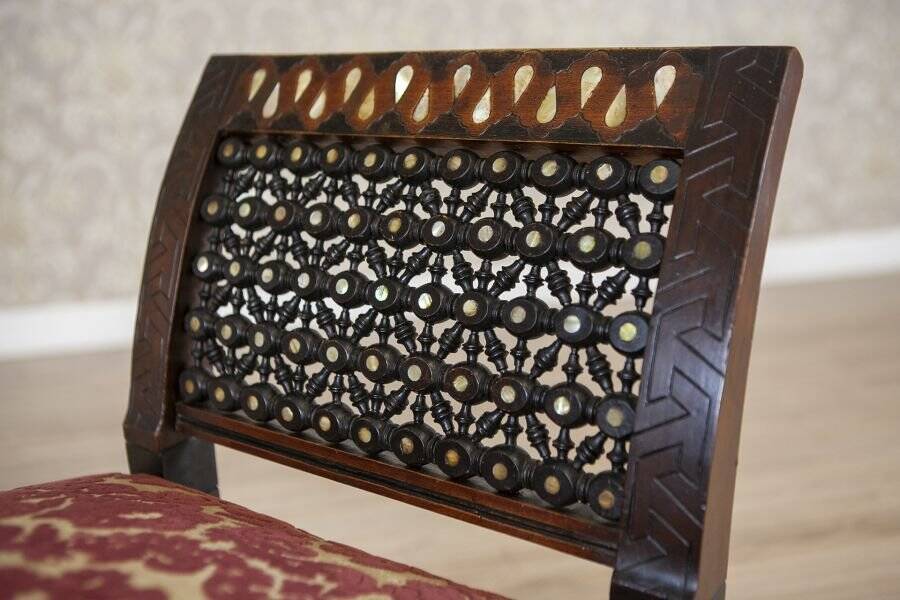 19th-Century Bench in Exotic Wood, 1890s