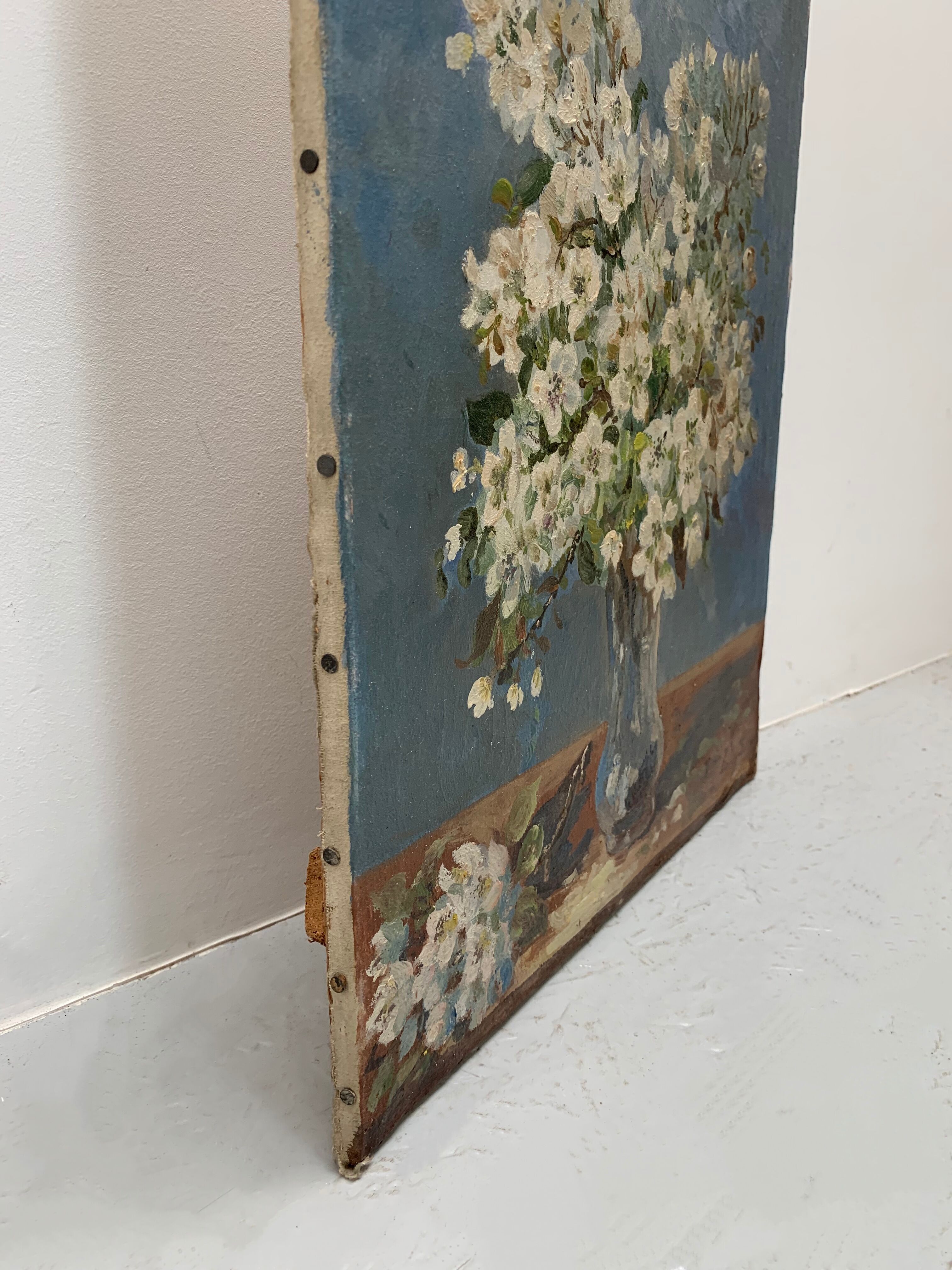 Old painting bouquet flowers