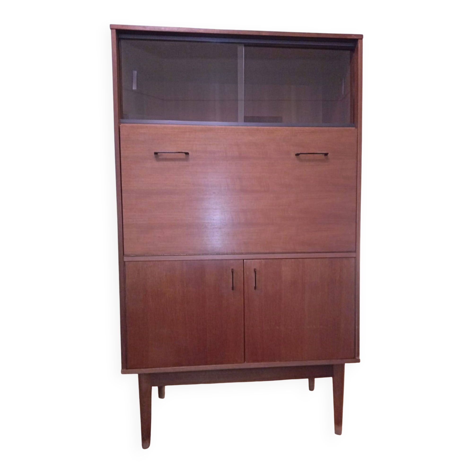 Secretary desk, bar, vintage Scandinavian, mid-century, 1960s.