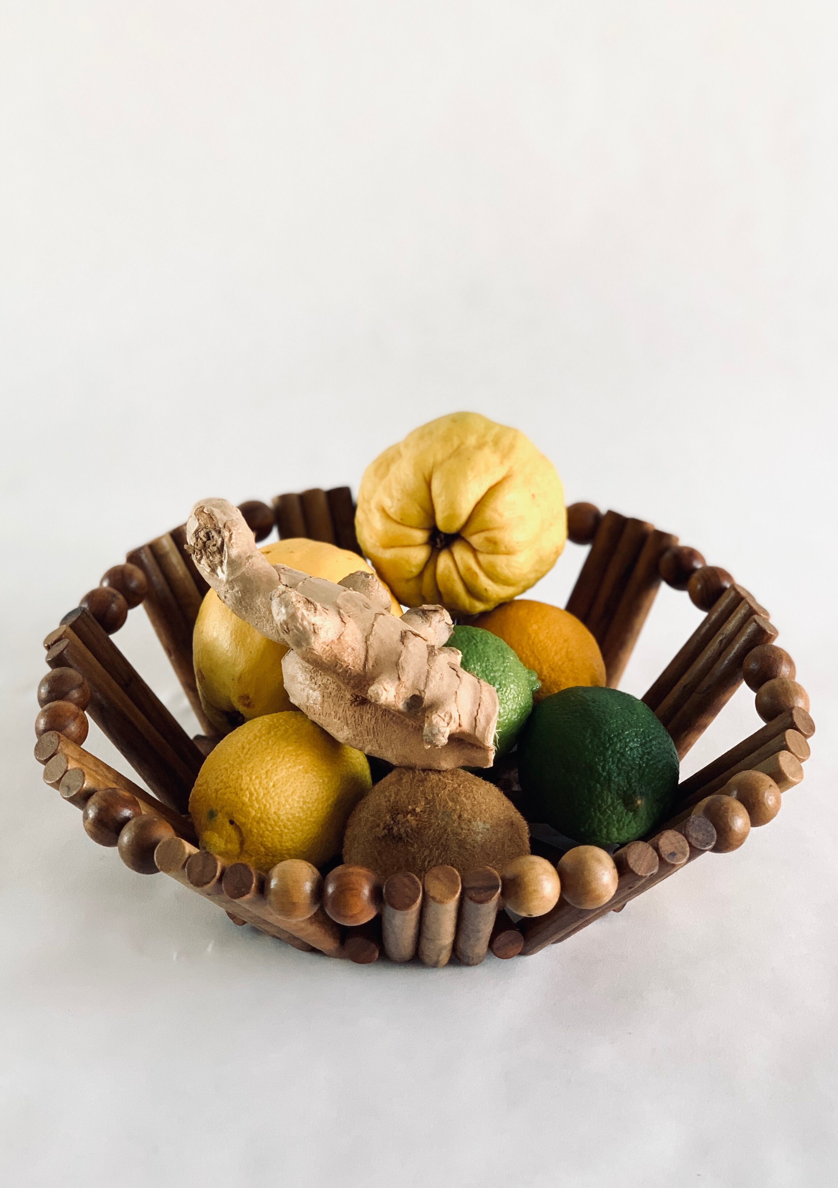 Coupe à fruit en bois
