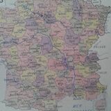 Map France departments