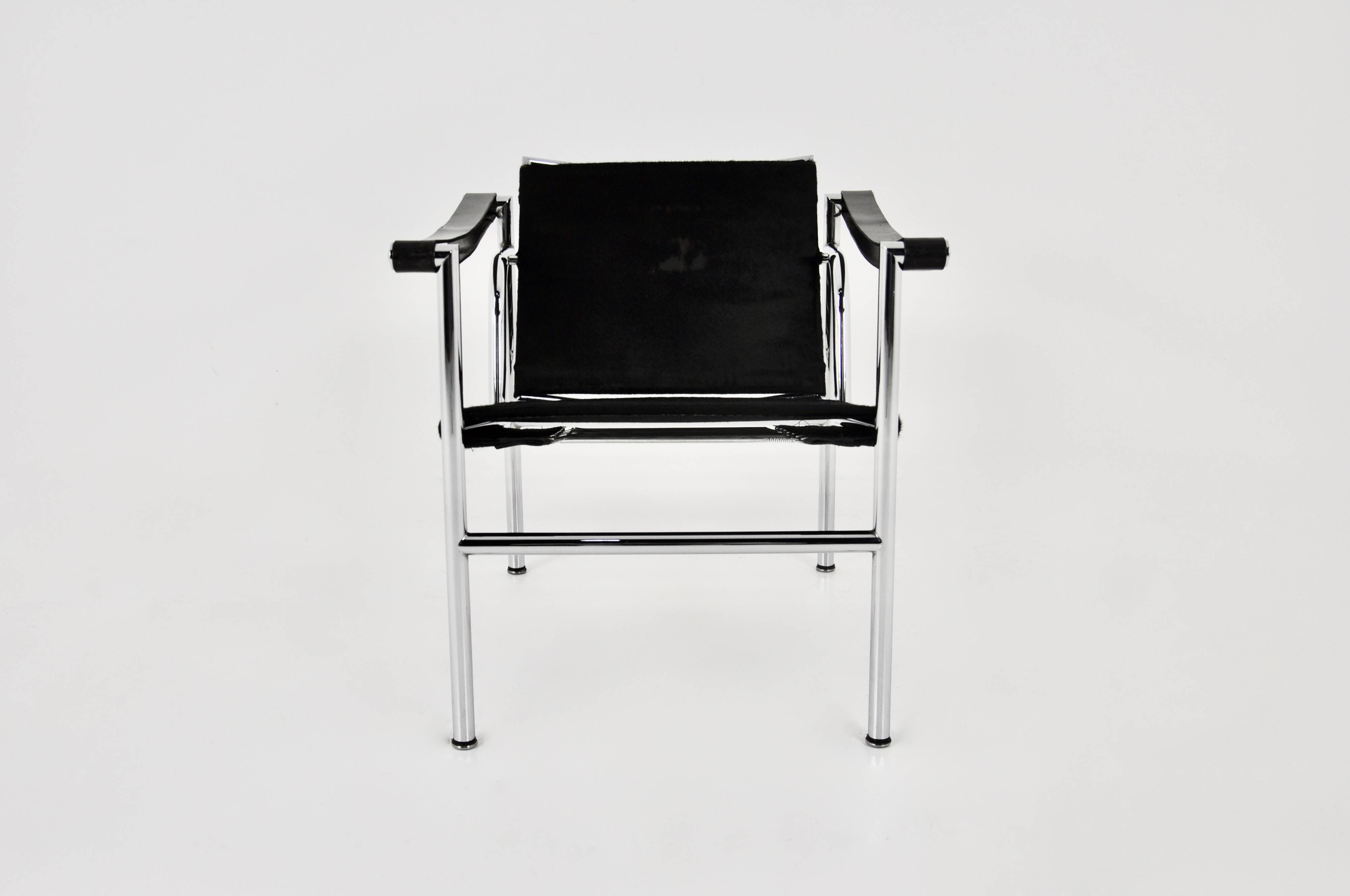 LC1 cowhide armchairs by Le Corbusier for Cassina, 1970S