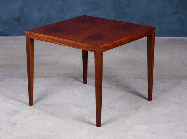 Mid-Century Coffee or Side Table in Rosewood by Severin Hansen for Haslev Møbelsnedkeri, Denmark, 1950s