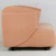 Armchair Ligne Roset, pastel orange color, France, circa 1990