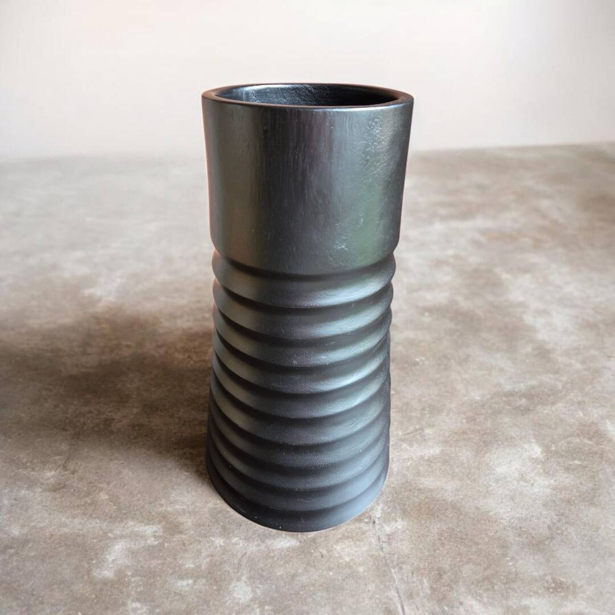 Large wooden vase