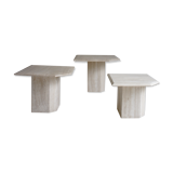 Italian travertine table set