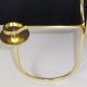 3 candle holders design sleek model, hanging in gold metal