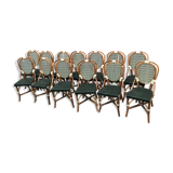 Lot of 13 parisian bistro chairs