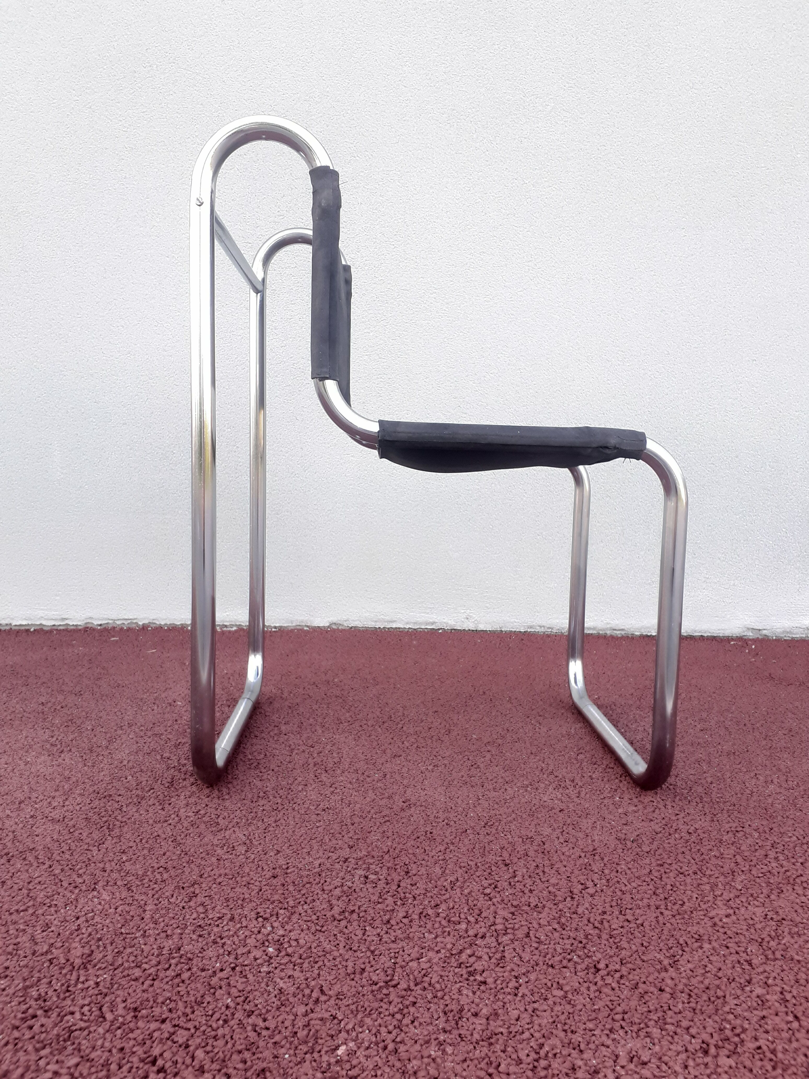 Tubular chair by Michel Hamon for Prisunic around 1969