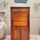 Tuart jean-baptiste ii marquetry wood secretary, stamped
