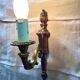 Louis XVI style wall lamp in gilded copper