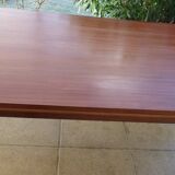 Extendable table with compass legs from the 1950s, extensions not supplied in teak wood – Very good condition