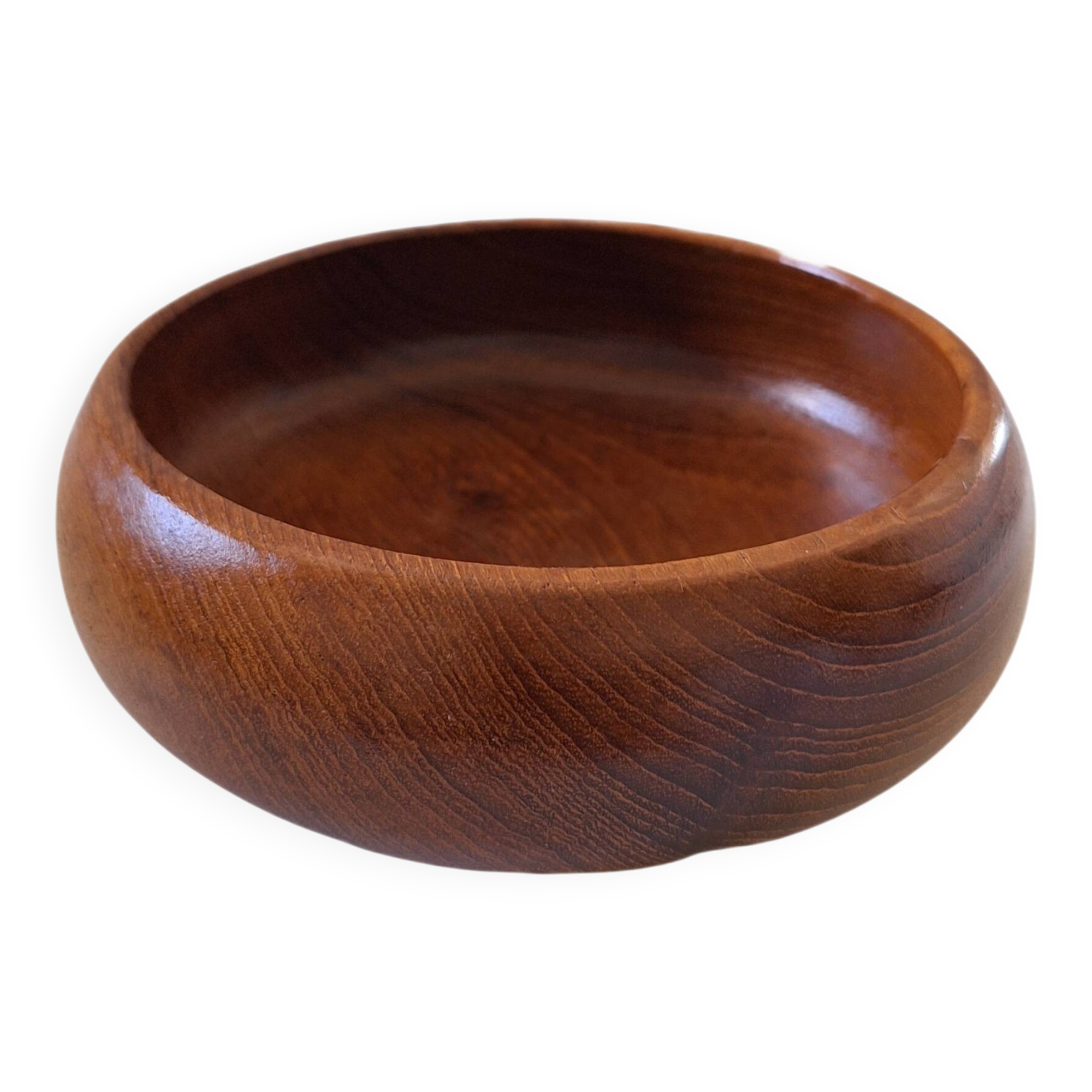 Scandinavian teak aperitif or emptying dish, vintage 60s