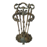 Louis XV style bronze fireplace kit