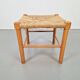 Vintage Danish Rope Stool in Beech, 1960s
