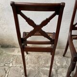 Set of 6 mahogany chairs from the early 19th century