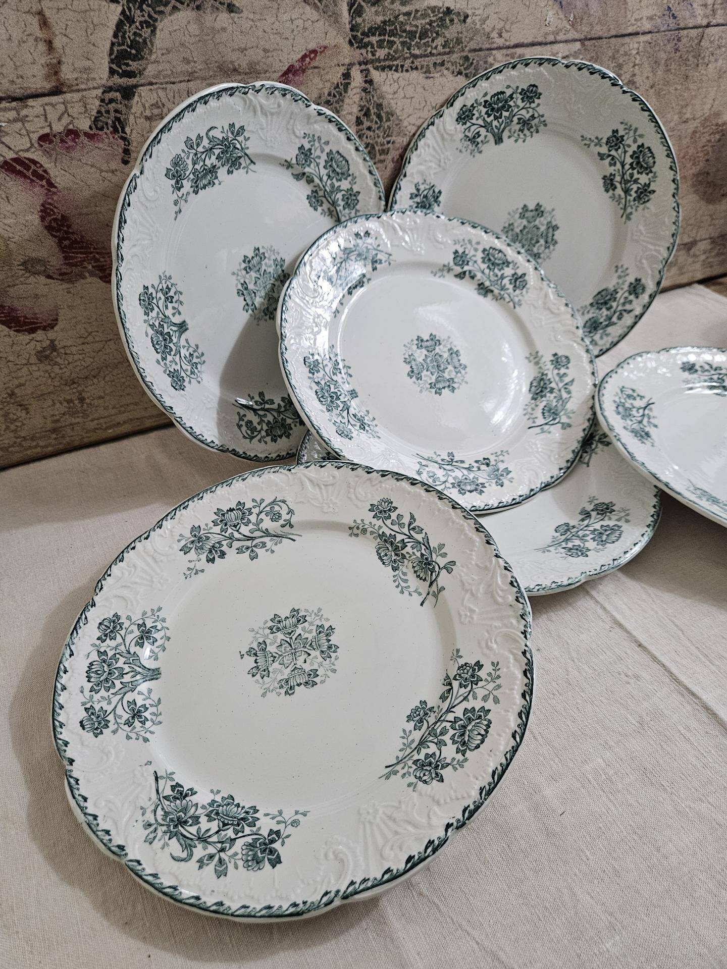 6 assiettes à dessert Terre de Fer