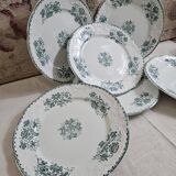 6 assiettes à dessert Terre de Fer