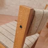 6 Danish Farstrup Scandinavian vintage chairs 1960 solid beech