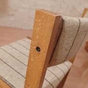 6 Danish Farstrup vintage chairs from the 1960s in solid beech.