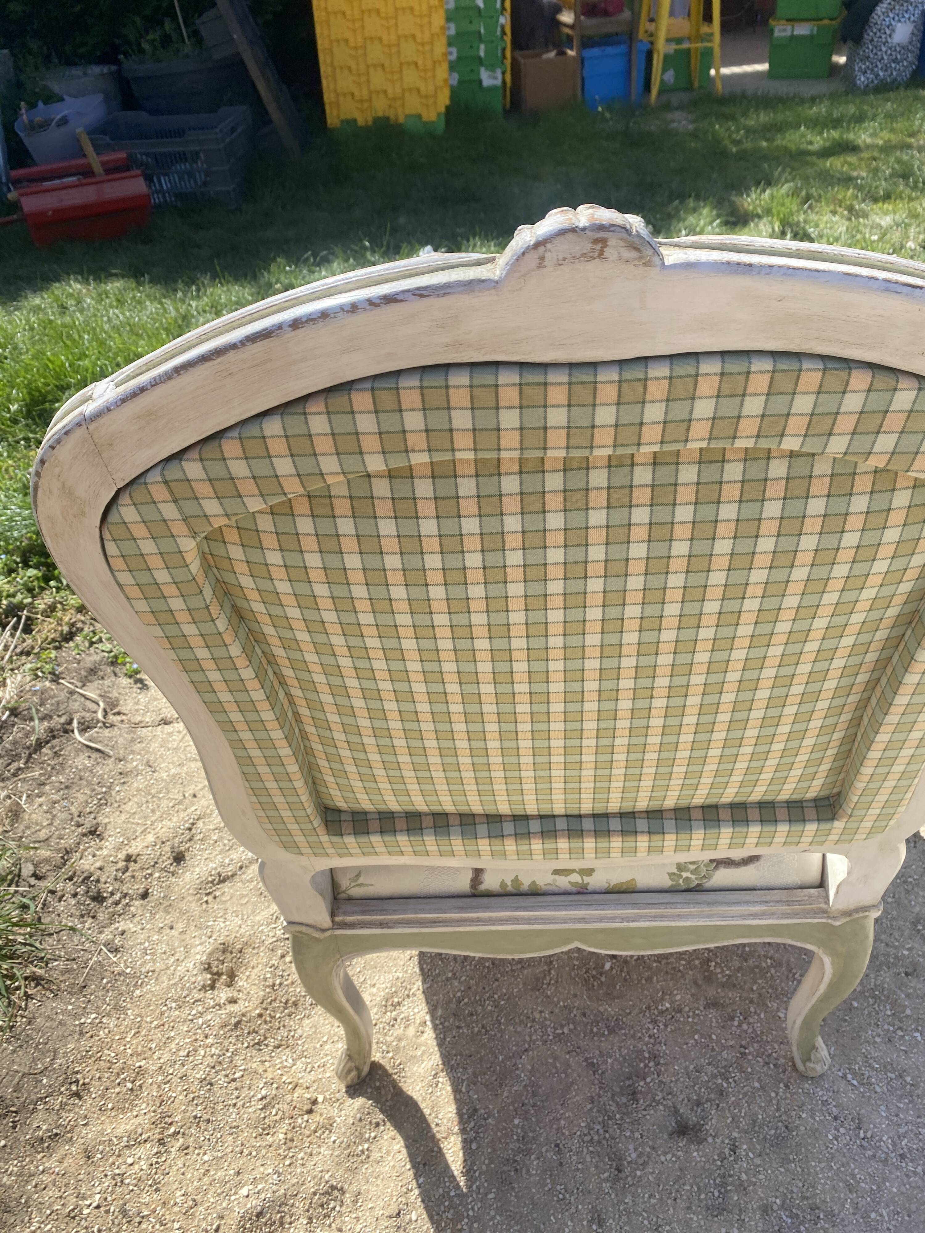 flowered bnac armchair