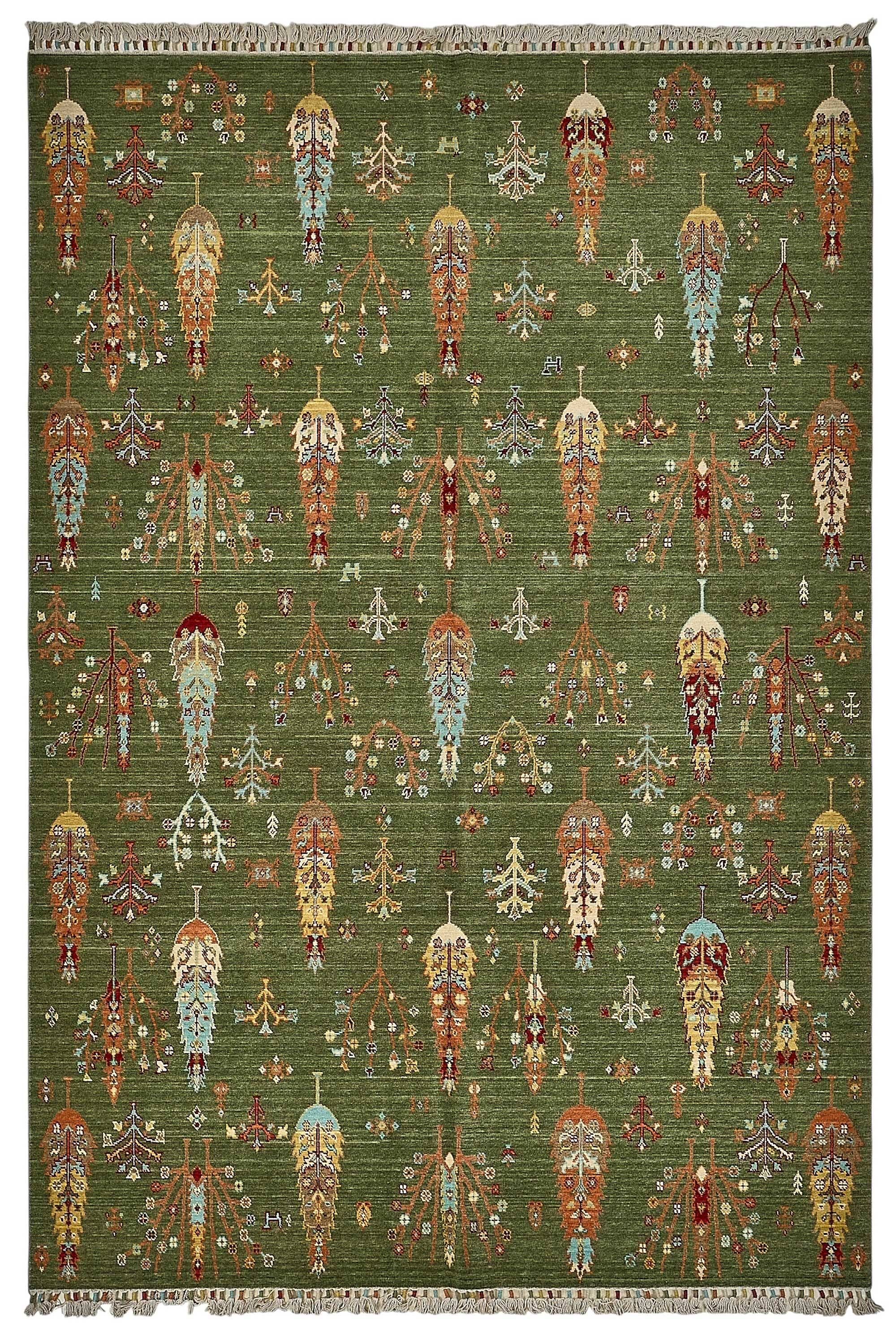 Turkish Handcrafted Loom Oushak Rug 204 cm x 302 cm