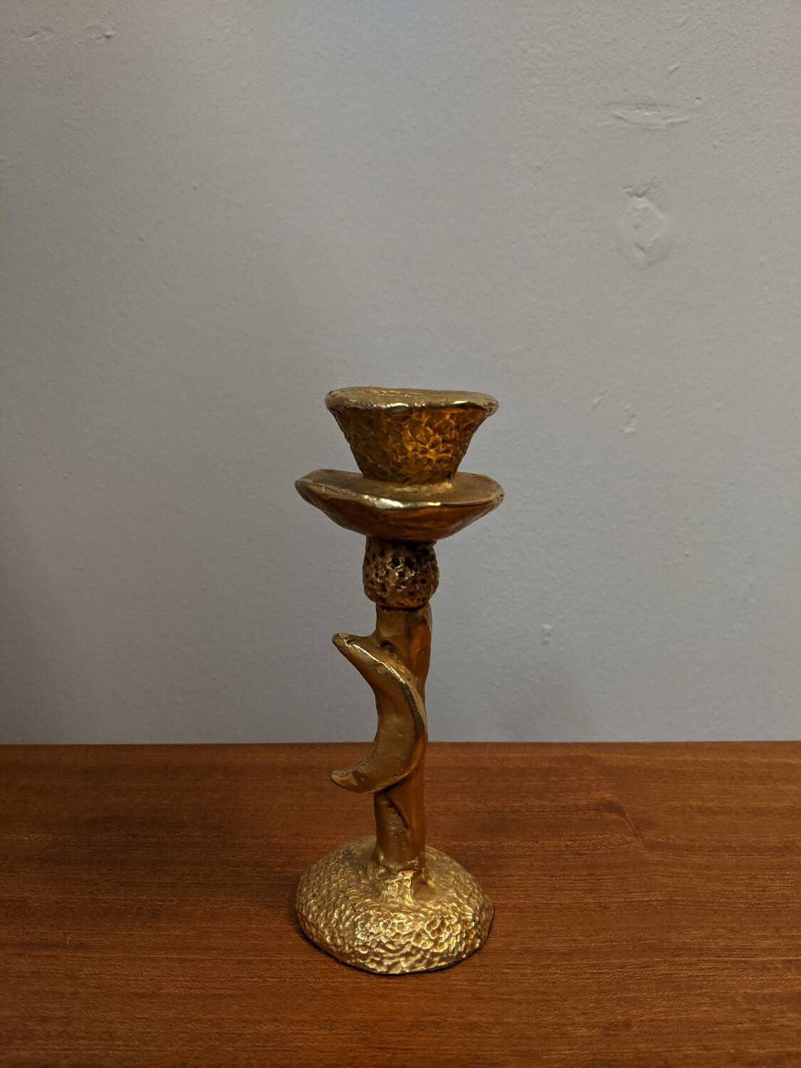 Bronze Moon Candle Holder Pierre Casenove Fondica