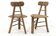Set of 2 brutalist tripod chairs