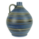 VASE en forme de cruche des années 1950 avec un motif rayé en bleu, marron et noir modèle 252/30