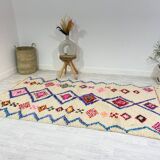 Handmade moroccan berber carpet 254 x 133 cm